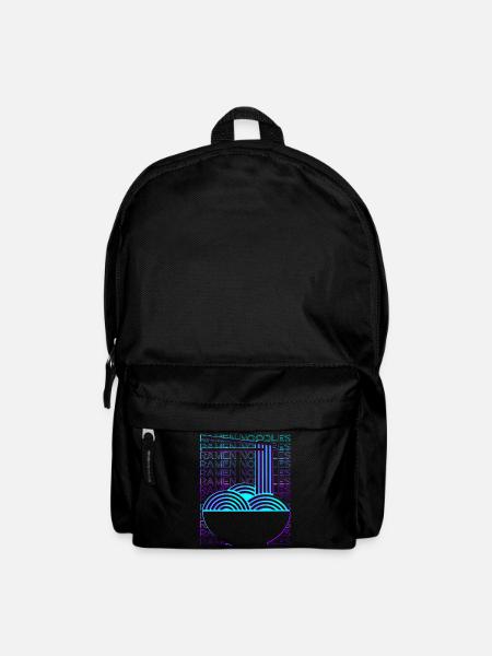 Ramen-Nudeln Retro - Rucksack - Schwarz
