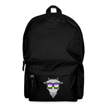 Genderqueer Chèvre - Sac à dos - noir - Devant