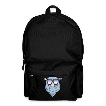 Transgender Transsexuell Nashorn Geschenk - Rucksack - Schwarz - Vorne