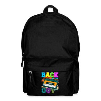Back in the 80s - 80er Kostüm 80's Mottoparty - Rucksack - Schwarz - Vorne