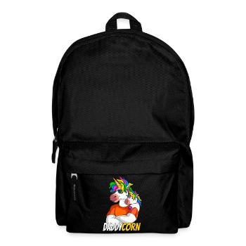 father's day father son unicorn father's day gift - Backpack - black - Front