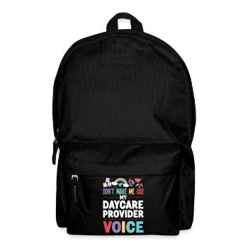 Childcare Daycare Provider Teacher - Backpack - black - Front