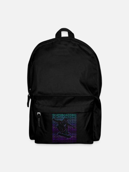 Skateboarding Skateboarder Skateboard Retro - Backpack - black
