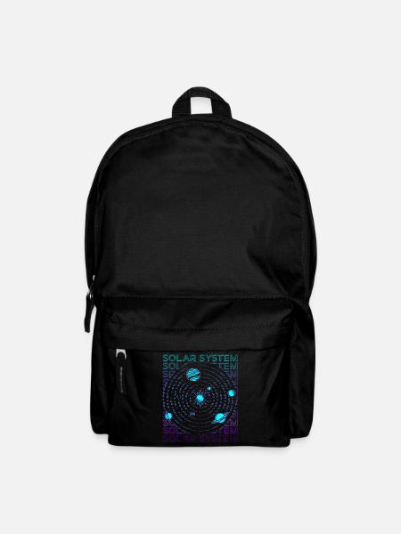 Système solaire rétro - Sac à dos - noir