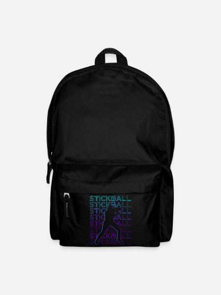 Stickball Spieler Retro - Rucksack - Schwarz