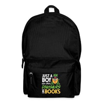 Dinosaur Book Read Dino Read Funny Readers - Backpack - black - Front