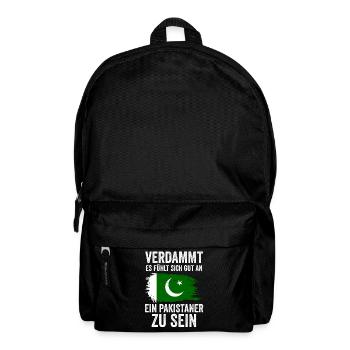 Pakistan Pakistaner Pakistanisches - Rucksack - Schwarz - Vorne