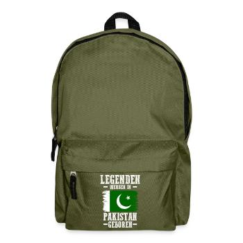 Pakistan Pakistaner Pakistanisches - Rucksack - Olivgrün - Vorne