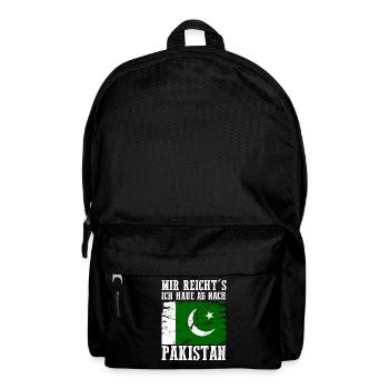 Pakistan Pakistaner Pakistanisches - Rucksack - Schwarz - Vorne