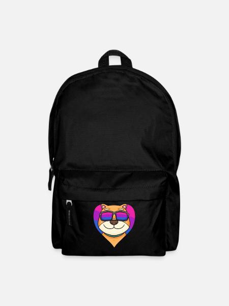 Bisexual Shiba Inu Dog Gift - Backpack - black