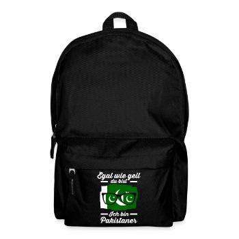 Pakistaner Pakistanisches Pakistan - Rucksack - Schwarz - Vorne