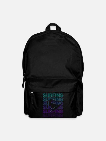 Surfen Surfer Surf Retro - Rucksack - Schwarz