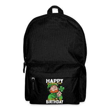 Joyeux jour de la Saint-Patrick mon anniversaire - Sac à dos - noir - Devant