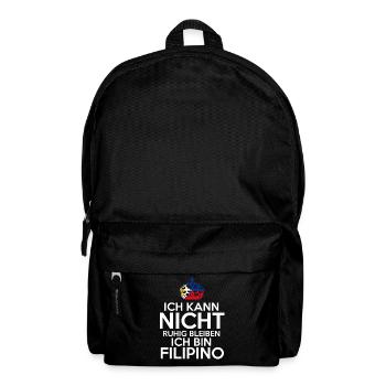 Philippinen Filipino Philippinisches - Rucksack - Schwarz - Vorne