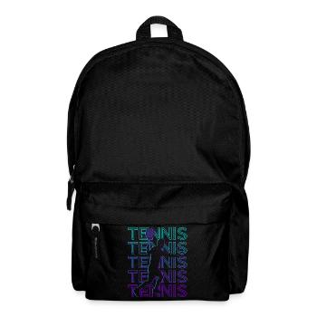 Joueur de tennis Rétro - Sac à dos - noir - Devant