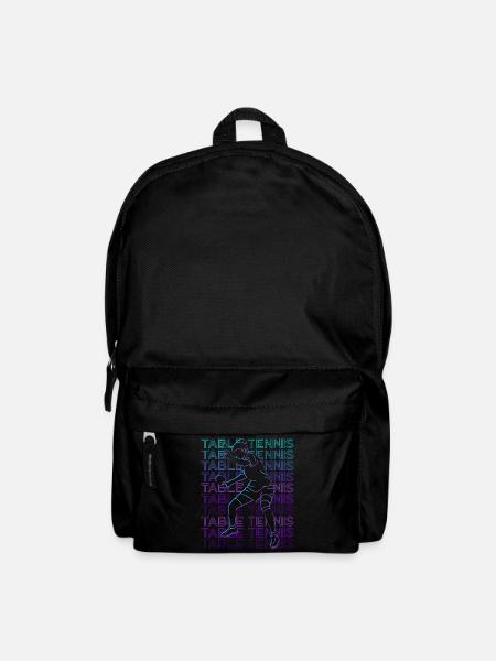 Tischtennisspieler Retro - Rucksack - Schwarz