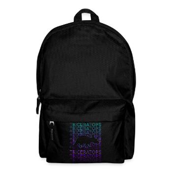 Triceratops Dinosaurier Dino Retro - Rucksack - Schwarz - Vorne