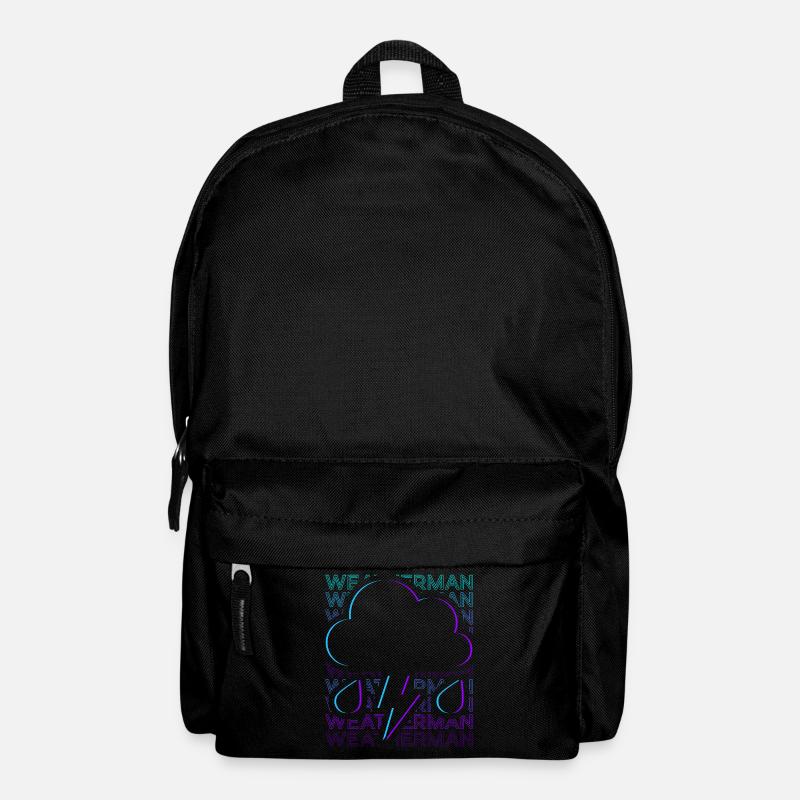 Meteorologist Weather Frog Weather ForecastEr Retro - Backpack - black