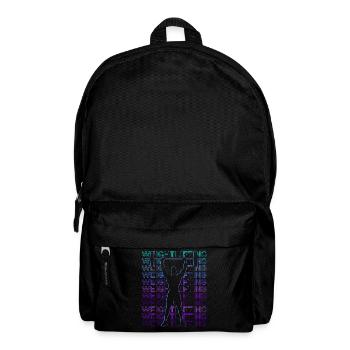 Gewichtheben Gewichtheber Retro - Rucksack - Schwarz - Vorne
