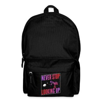 Never stop looking up Telescope - Backpack - black - Front