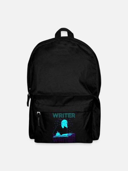 Auteur Auteur Écriture Rétro - Sac à dos - noir