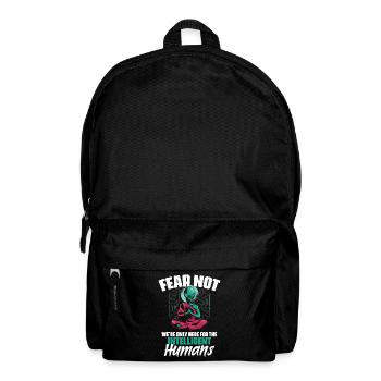 Fear Not Funny Alien Alien WordPlay - Backpack - black - Front