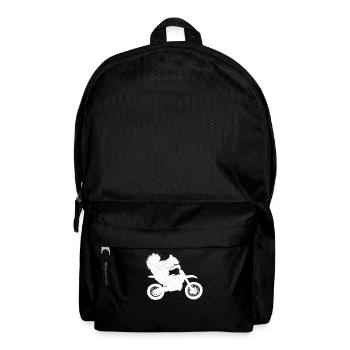 Lustiges Eichhörnchen Dirtbike Motocross Lustiges - Rucksack - Schwarz - Vorne