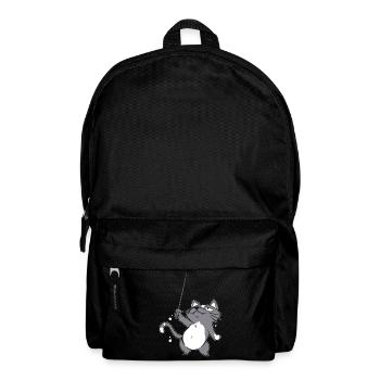 Funny animal fencing, sports humor for a - Backpack - black - Front