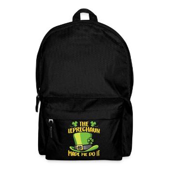 The leprechaun forced me to do so Ire Leprechaun - Backpack - black - Front