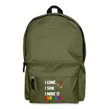 Autismus - Rucksack - Olivgrün - Vorne