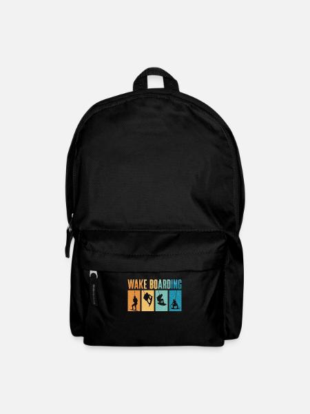 Wakeboard Wakeboarder Wake Wakeboarden Geschenk - Rucksack - Schwarz