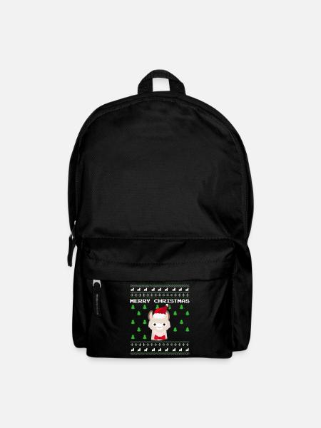 Ugly Christmas Lama - Rucksack - Schwarz