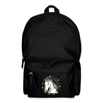 Ugly Christmas Pferd Horse Strick Xmas Christkind - Rucksack - Schwarz - Vorne
