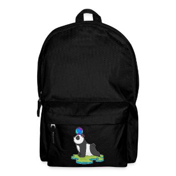 Panda Yoga Fitness Gymnastik - Rucksack - Schwarz - Vorne