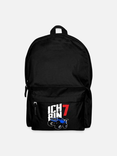 Monstertruck 7. Geburtstag Jungs Geschenk - Rucksack - Schwarz