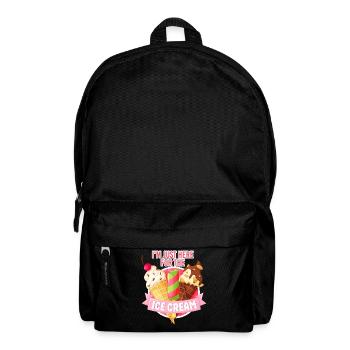 Ice Cream Cone Popsicle I'm Just - Backpack - black - Front