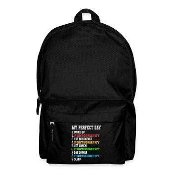 Tagesplan für Fotografen Meine perfekte - Rucksack - Schwarz - Vorne