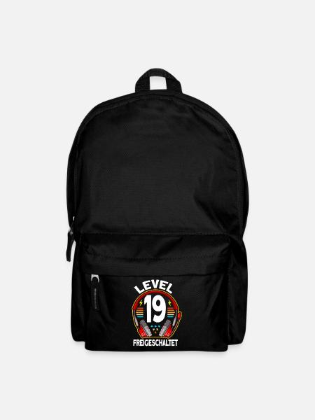 Level 19 Freigeschaltet 19. Geburtstag Gamer - Rucksack - Schwarz