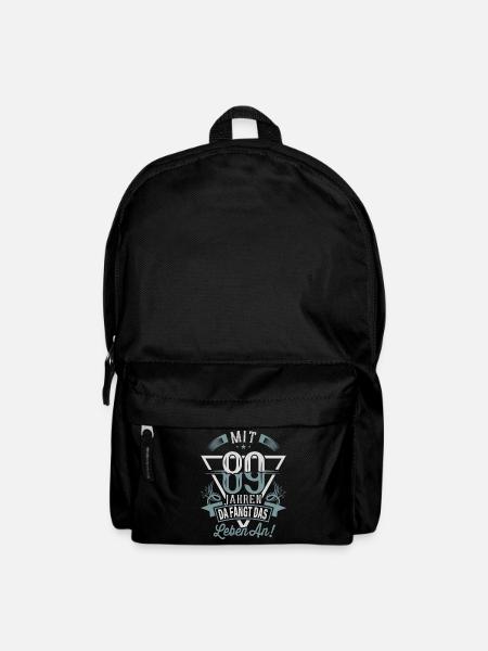 89. Geburtstag Da Fängt Das Leben An - Rucksack - Schwarz