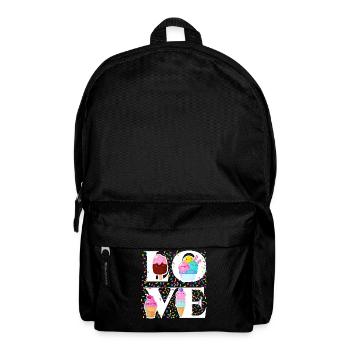 Ice Cream Cone Popsicle Love - Rucksack - Schwarz - Vorne