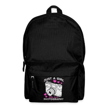 Juste une fille qui est photographe de photographie - Sac à dos - noir - Devant