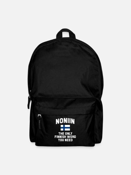 Finnland Geschenk Skandinavien Finland Suomi Finne - Rucksack - Schwarz