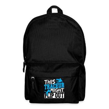 This Traceur Might Flip Out Freerunning Parkour - Backpack - black - Front