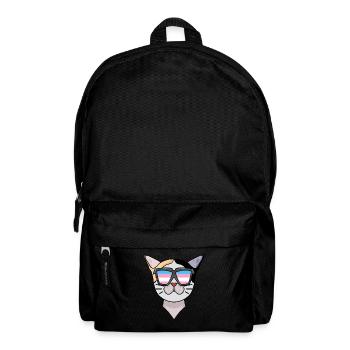 Chat Bobtail japonais transsexuel transgenre - Sac à dos - noir - Devant
