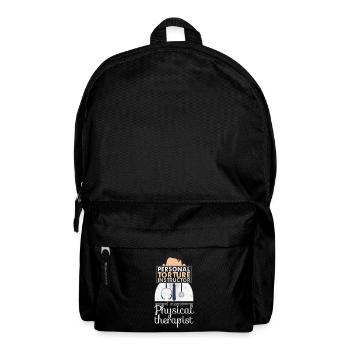 Physical Therapist Speech and Massage Therapy Chir - Backpack - black - Front