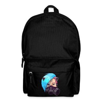 Cyborg Anime Girl Japanese Cyber Aesthetics - Backpack - black - Front