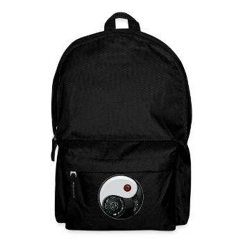 Cyborg Ying Yang Yin Yang Cyber Aesthetics - Backpack - black - Front