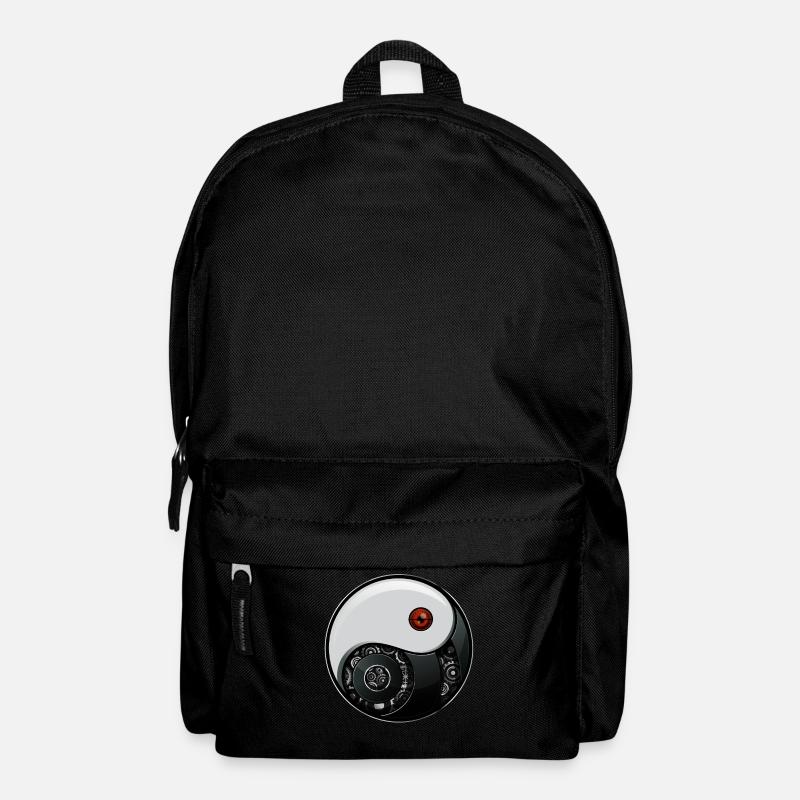 Cyborg Ying Yang Yin Yang Cyber-Ästhetik - Rucksack - Schwarz