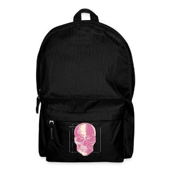Dänische Pastell-Ästhetik Gothic Totenkopf Goth - Rucksack - Schwarz - Vorne