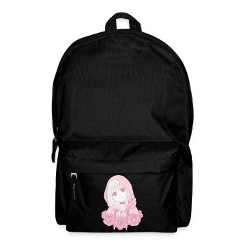 Danish Pastel Aesthetic Sad Anime Girl R - Backpack - black - Front